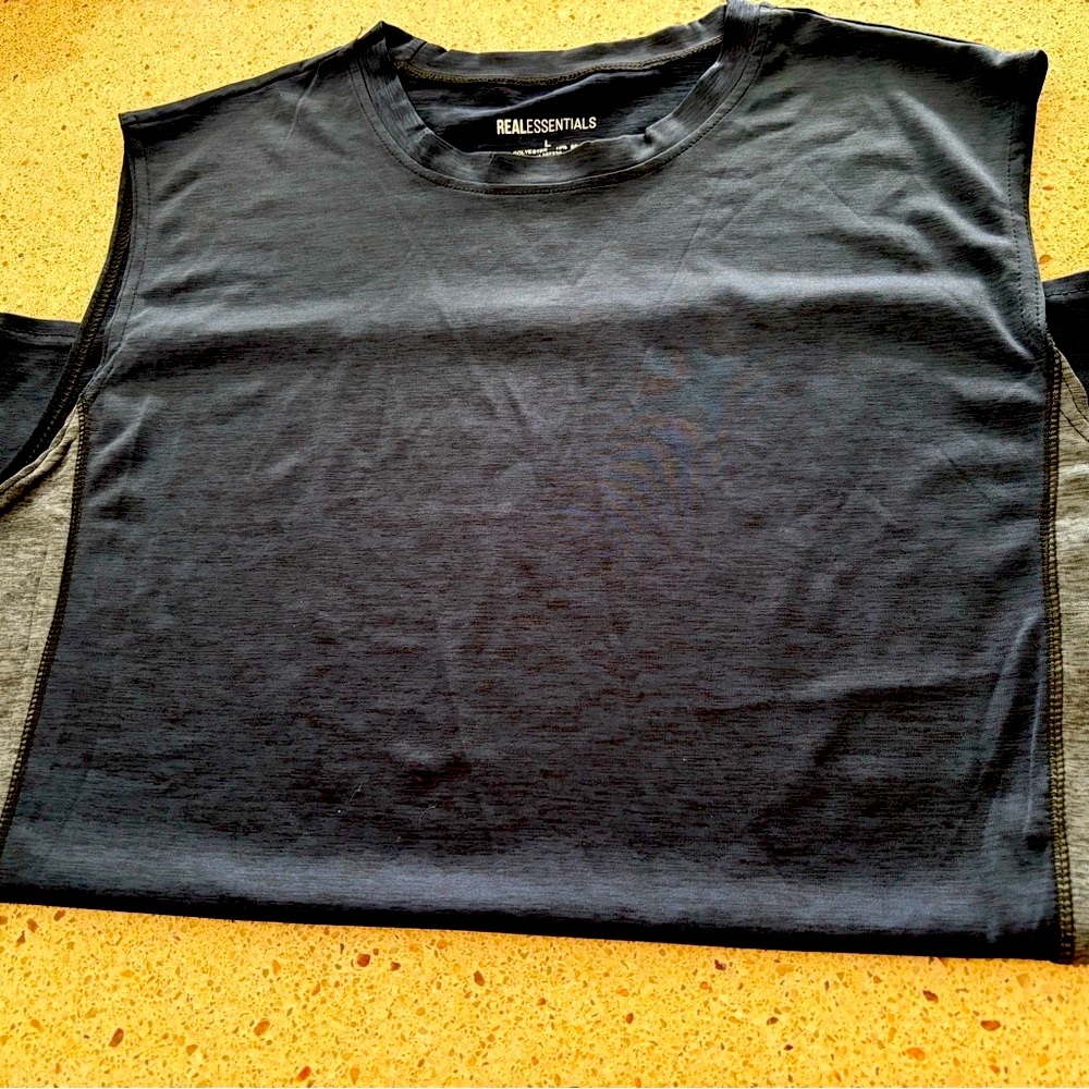 Black tank with gray sides